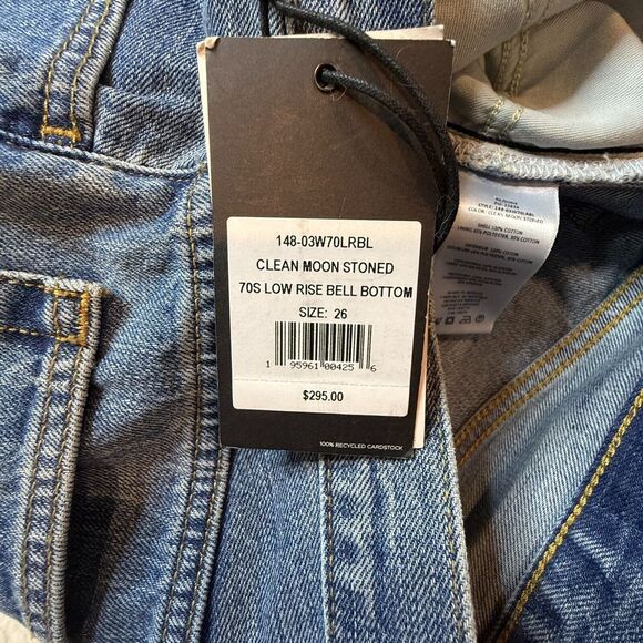 Re/Done 70s Low Rise Bell Bottom Jeans Women's 26 Flared NWT $295 - Picture 9 of 12